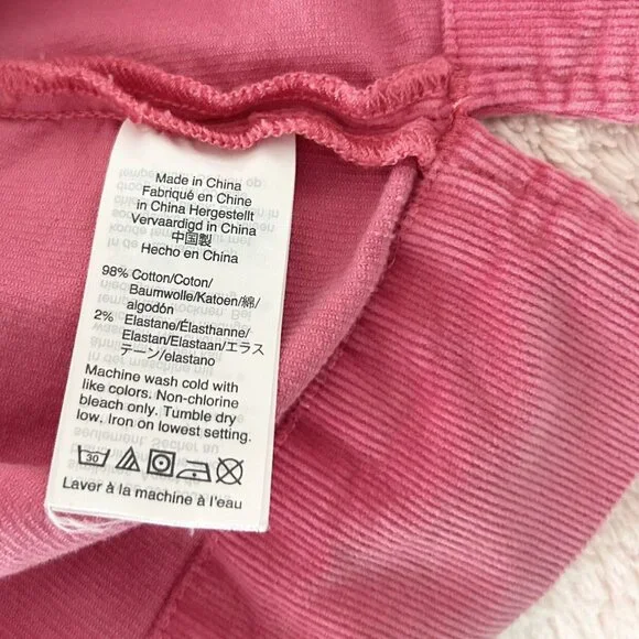 Crewcuts Pink Corduroy Jumper With Heart Pocket Girls Size 10 - Picture 5 of 7
